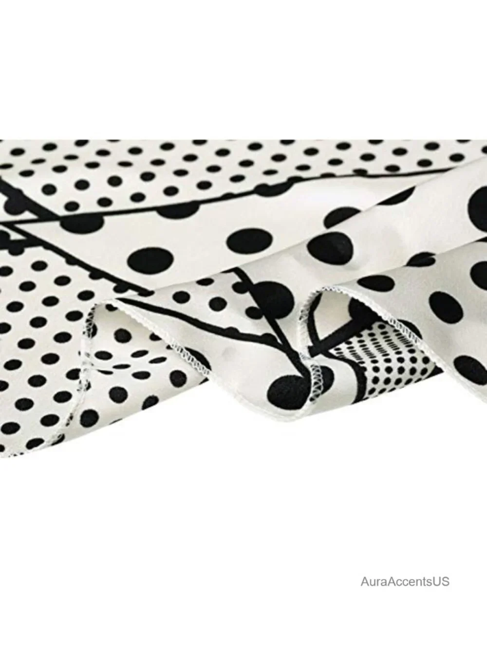 50x50cm Retro Polka Dot Square Scarf Neckerchief Lightweight Polyester